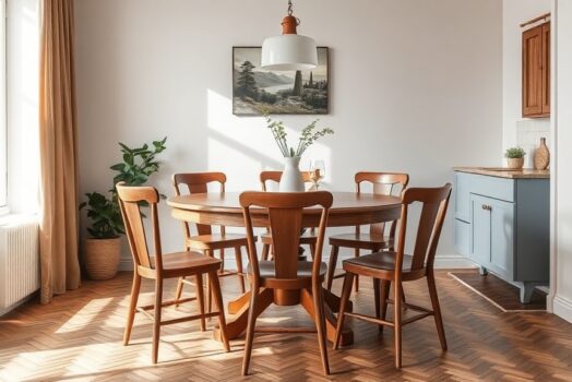 Stół w jadalni i salonie 18-28 m2: wymiary, przejścia i krzesła, żeby było wygodnie na co dzień