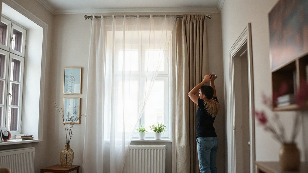 Montaż kurtyny powietrznej – wiercenie otworów w ścianie nad drzwiami